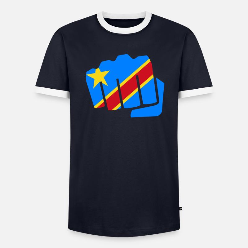 Congo Zaire Kongu DR Congo Congo flag gift Men's Ringer Shirt