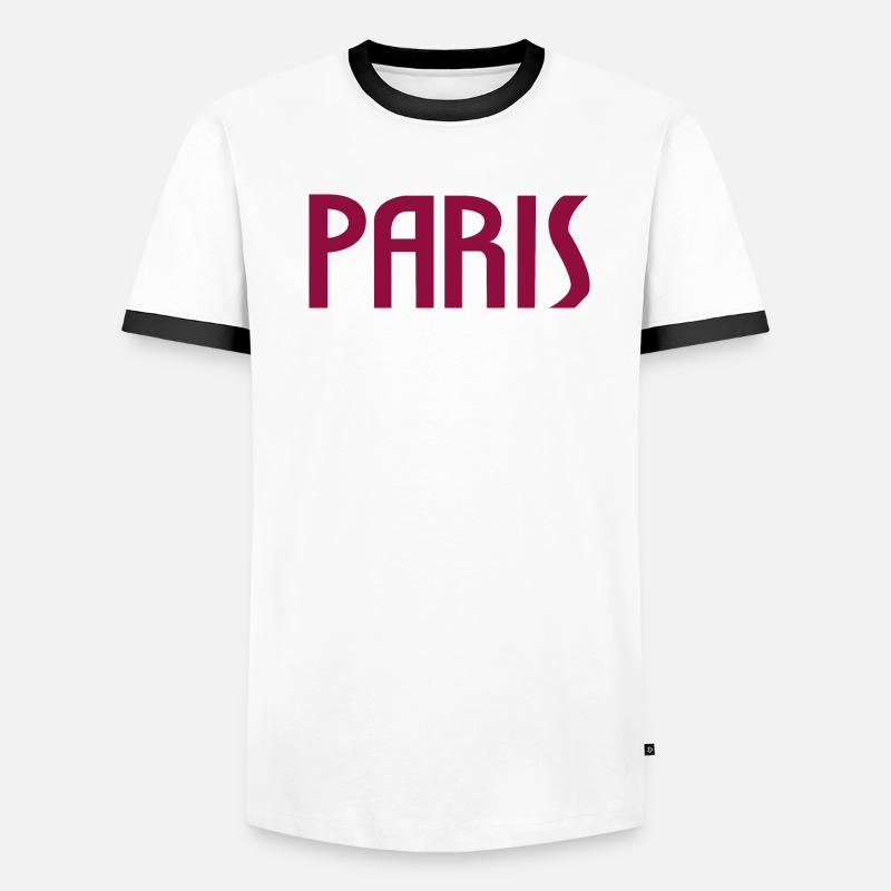 Paris T-shirt contrasté Homme