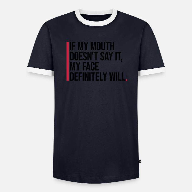 Mon visage le fera certainement T-shirt contrasté Homme