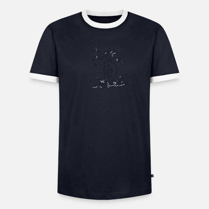 Synchro actions Männer Kontrast-T-Shirt