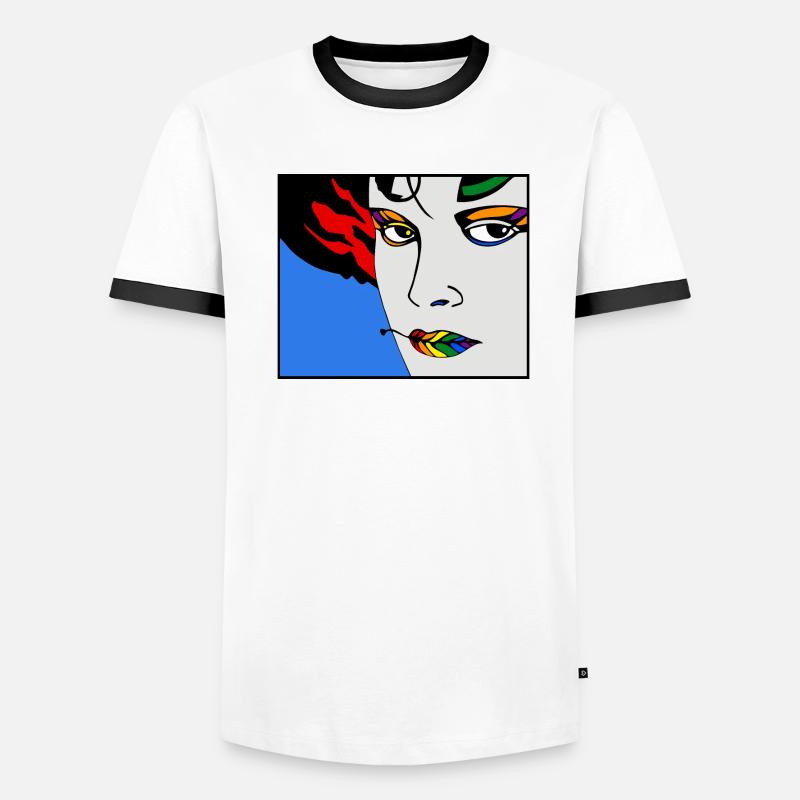 Vulkan 9c Männer Kontrast-T-Shirt