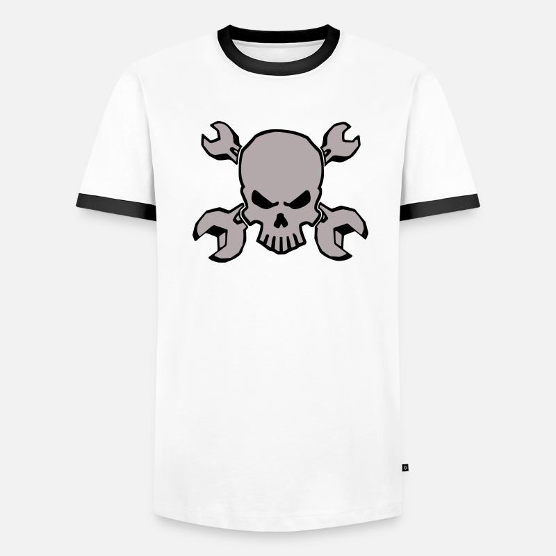 TOOLSKULL - 2C Männer Kontrast-T-Shirt