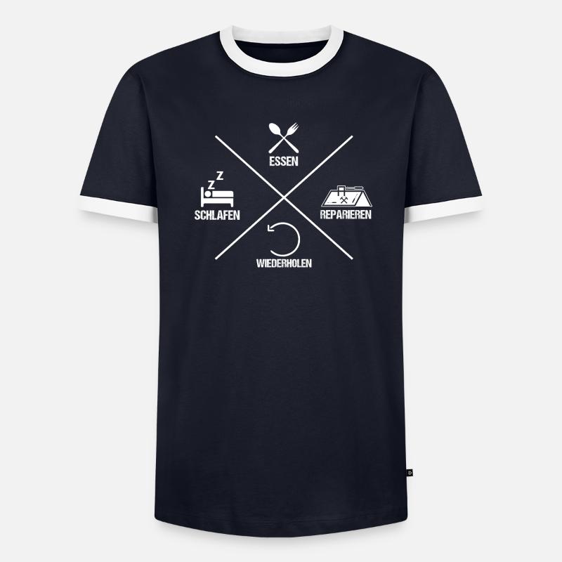 Dachdeckermeister Dachdecker Männer Kontrast-T-Shirt