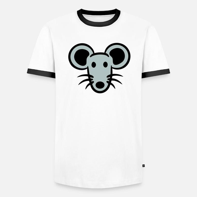 Mouse Mouse Cute Little Rat Rodent Friendly Men's Ringer Shirt