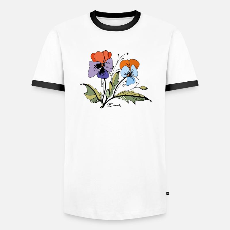 Flowers - Men's Ringer Shirt - undefined