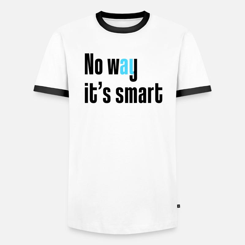 Pas question que ce soit intelligent T-shirt contrasté Homme