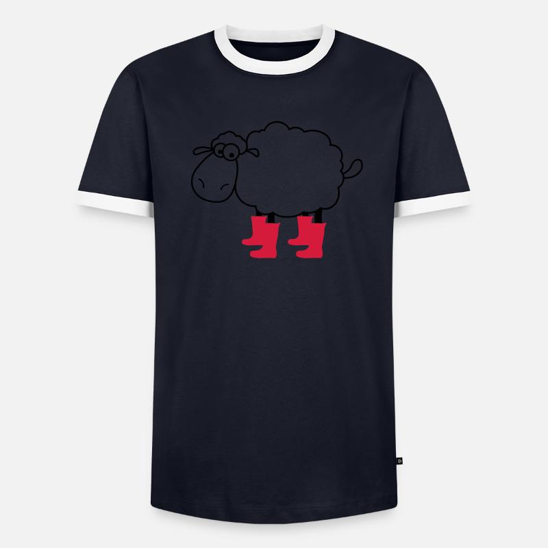 mouton T-shirt contrasté Homme
