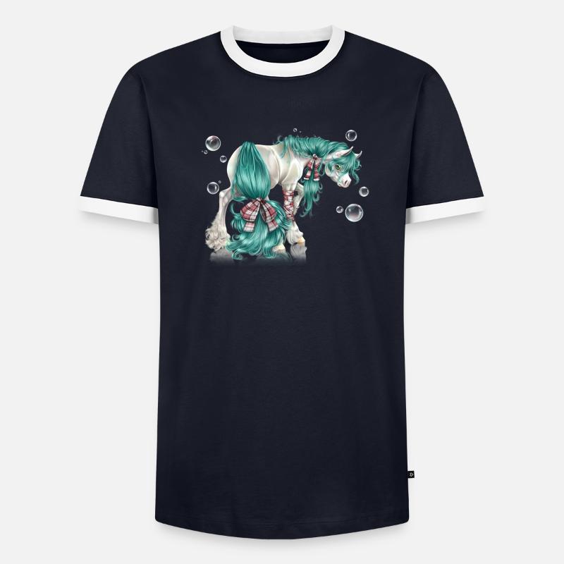 Opalina Männer Kontrast-T-Shirt