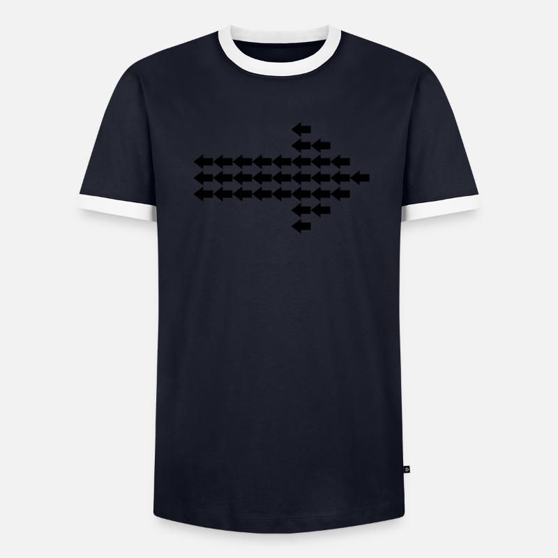 flèches T-shirt contrasté Homme