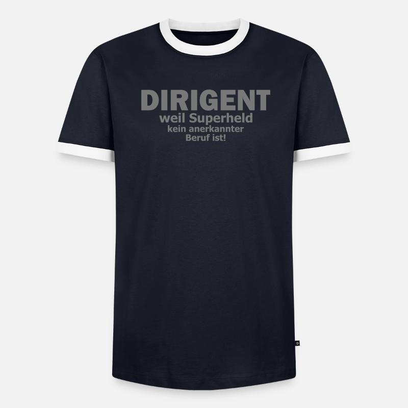 dirigent Männer Kontrast-T-Shirt