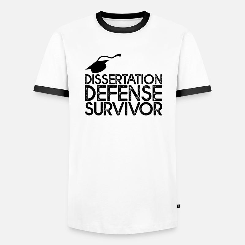 Dissertation Defense Survivor 3 Männer Kontrast-T-Shirt