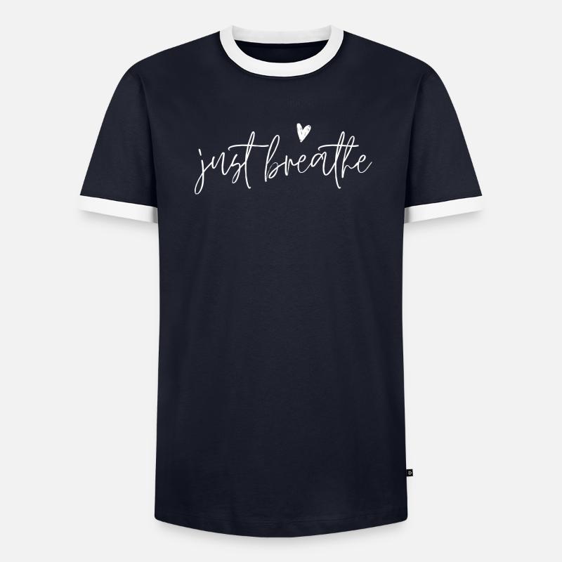Respirez simplement T-shirt contrasté Homme