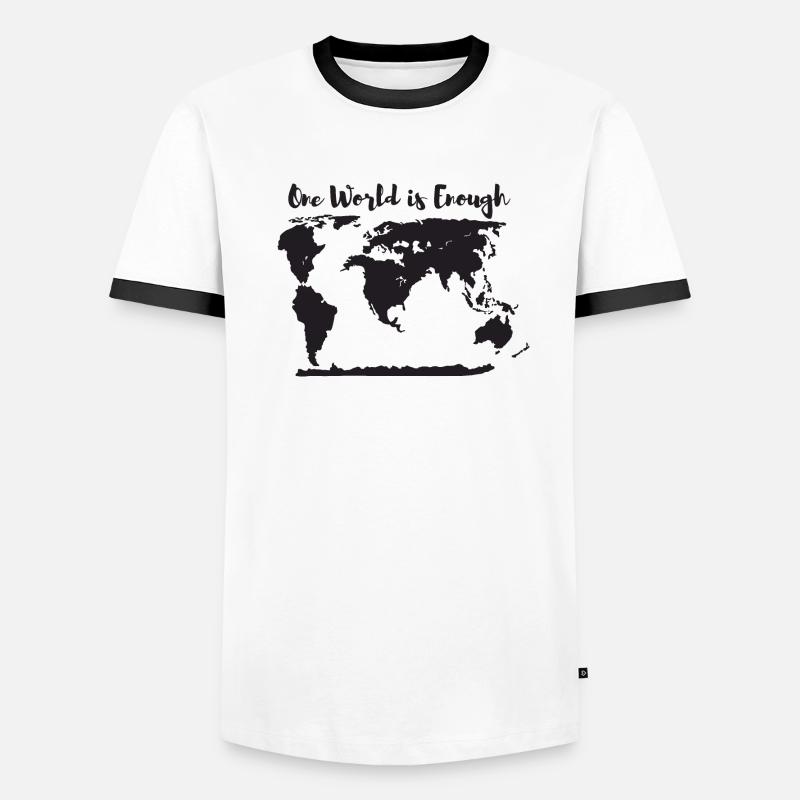 One world is enough Men's Ringer Shirt