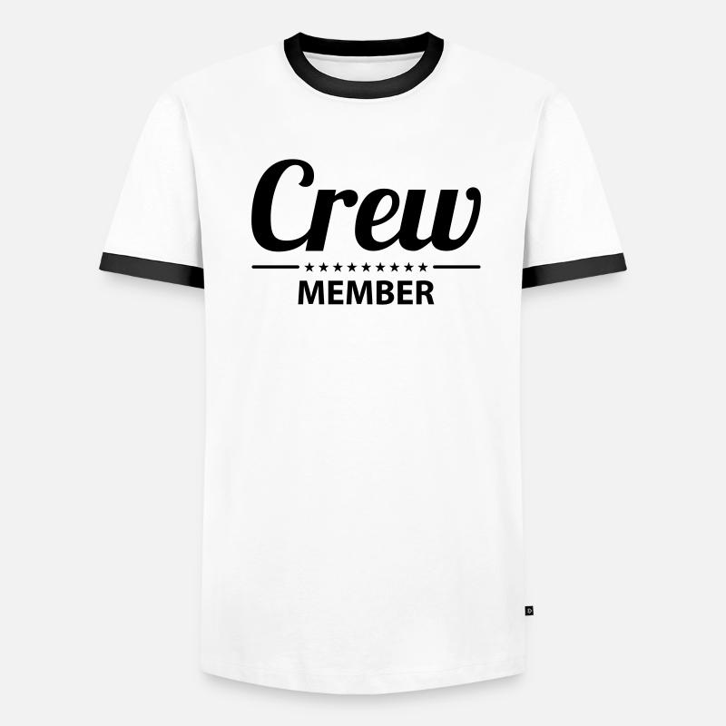 Conception des membres d’équipage T-shirt contrasté Homme