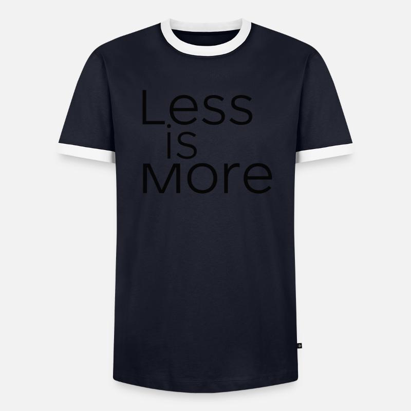 MOINS, C’EST PLUS T-shirt contrasté Homme