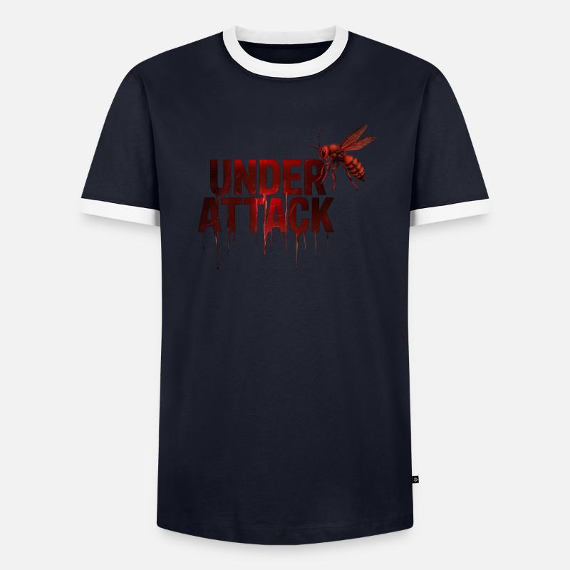 Under Attack Men's Ringer Shirt