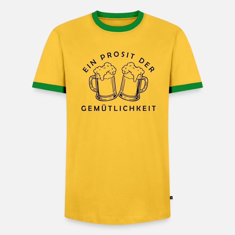 Bier - Ein Prosit der Gemütlichkeit - Men's Ringer Shirt - undefined