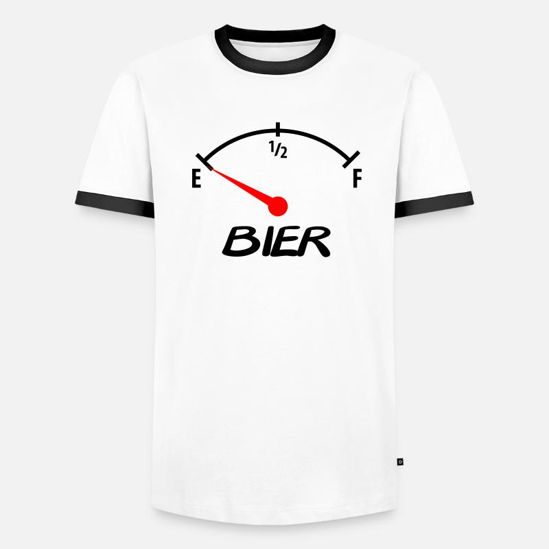 bier T-shirt contrasté Homme