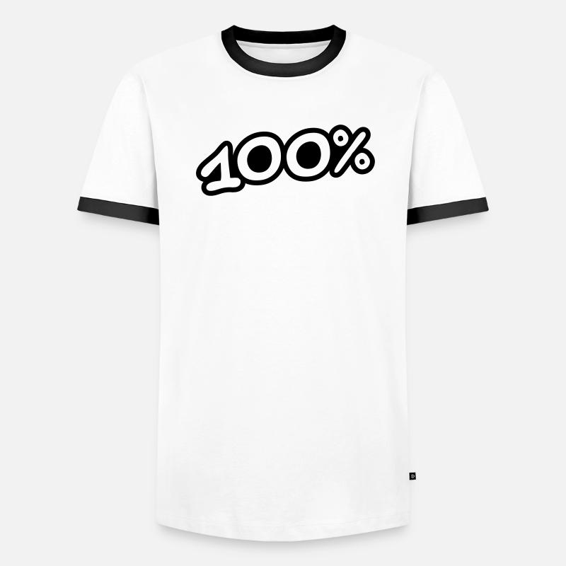 100 Procent Men's Ringer Shirt