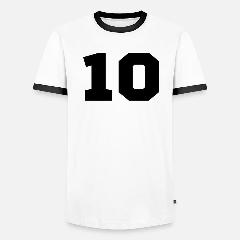 10 T-shirt contrasté Homme