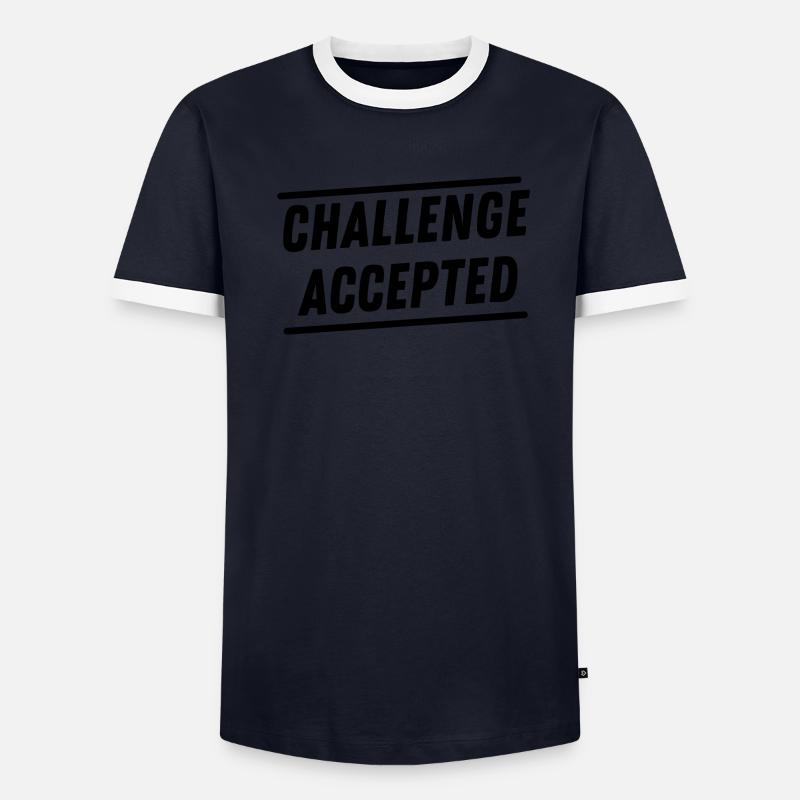 Défi accepté T-shirt contrasté Homme