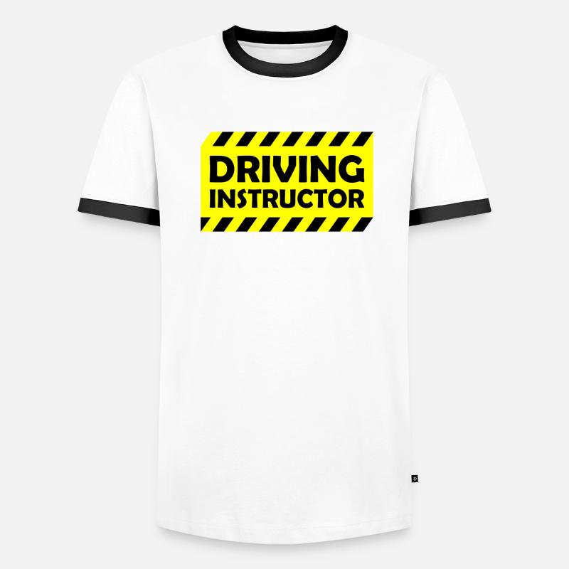 Driving Instructor - Warning - Driving Instructor Men's Ringer Shirt