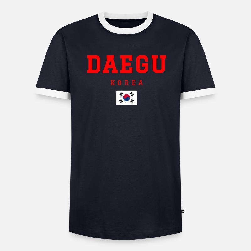 Daegu Corée T-shirt contrasté Homme