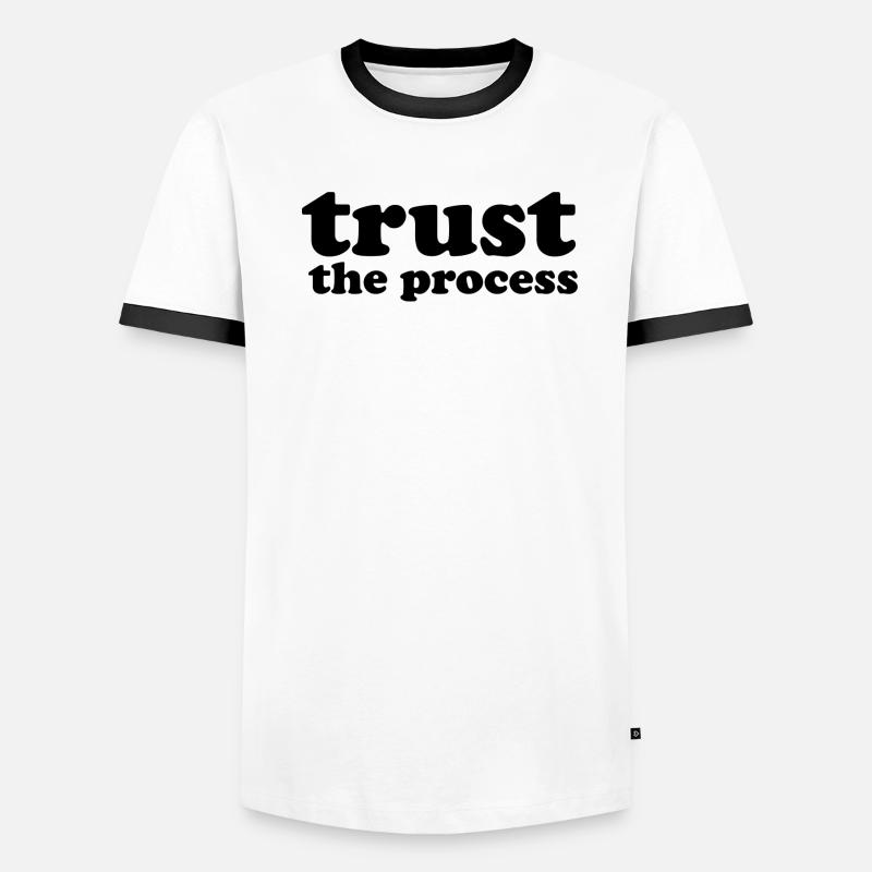 Trust the process T-shirt contrasté Homme