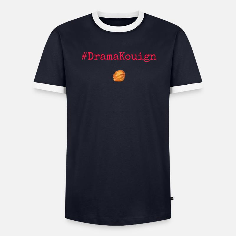 #DramaKouign Red T-shirt contrasté Homme