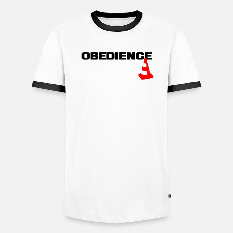 Obedience with pylons Men's Ringer Shirt