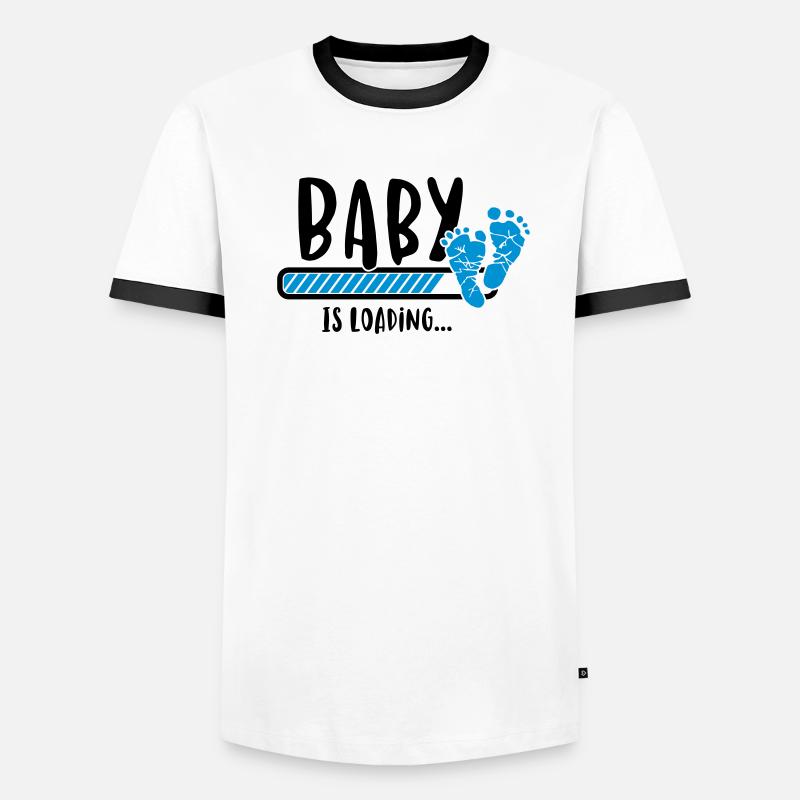 Bébé se charge - charges grossesse naissance bébé T-shirt contrasté Homme