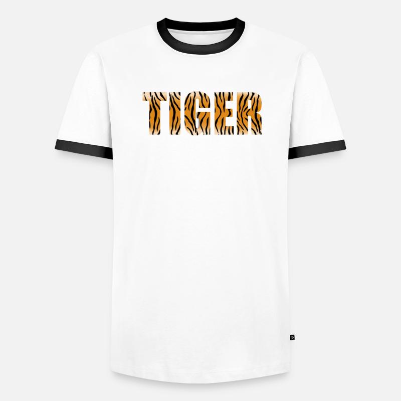 Conception de tigre T-shirt contrasté Homme