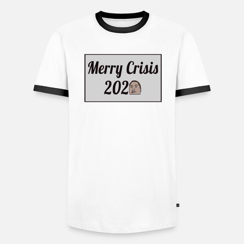 Merry Crisis 2020 Männer Kontrast-T-Shirt