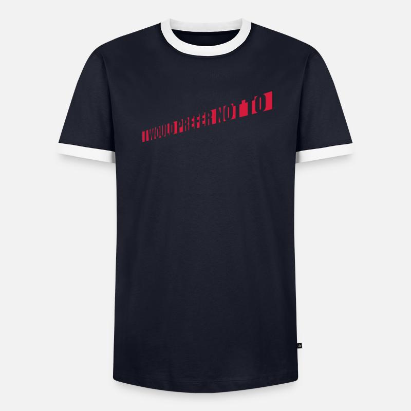 Je préfère ne pas T-shirt contrasté Homme