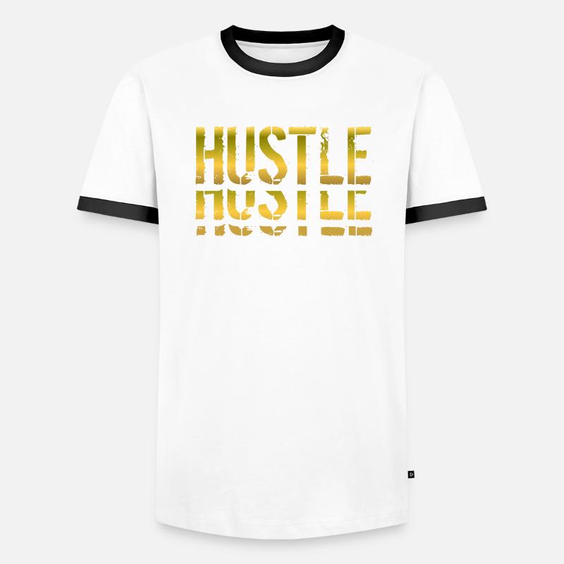 Hustle Schatten Geschenk Männer Kontrast-T-Shirt