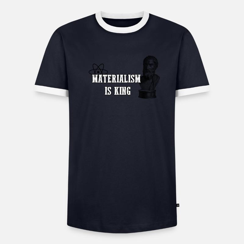 Le matérialisme est roi T-shirt contrasté Homme