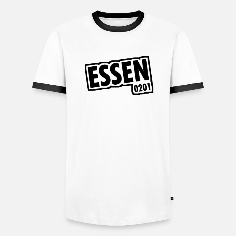 Essen - 0201 - Area Code - Slogan Men's Ringer Shirt