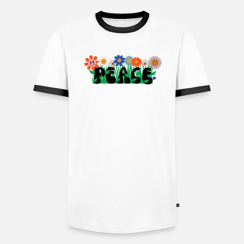 FRIEDE Männer Kontrast-T-Shirt