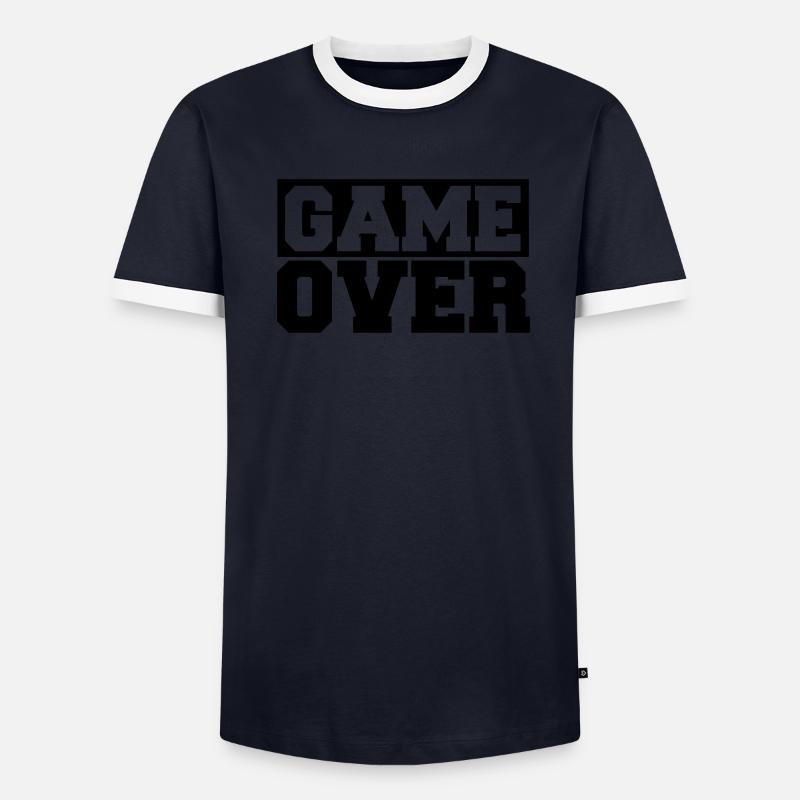 game_over T-shirt contrasté Homme