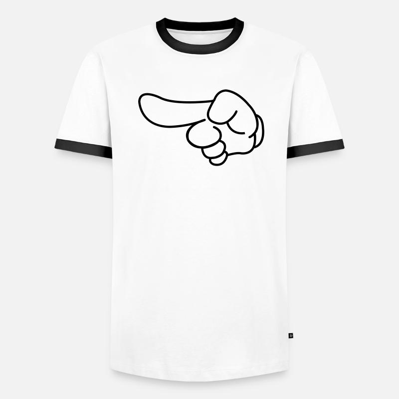 comic_hand_01 Männer Kontrast-T-Shirt