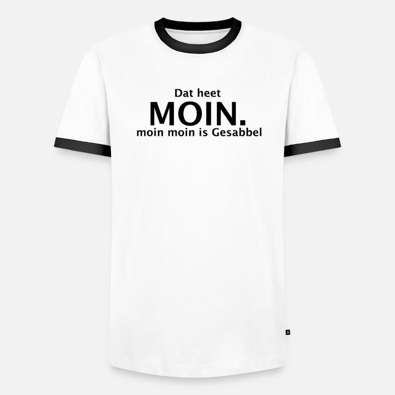 Dat heet Moin. moin moin is Gesabbel Männer Kontrast-T-Shirt