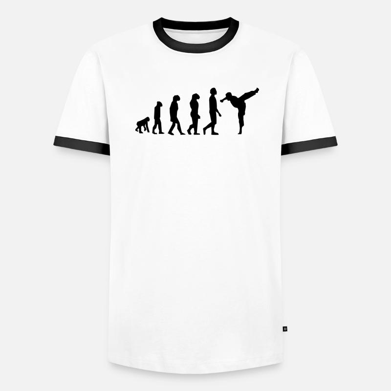 Art martiaux évolution T-shirt contrasté Homme