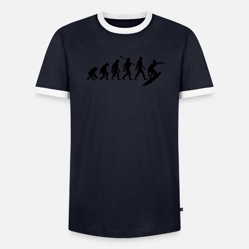 Evolution Surfer - Surf - Planche de surf T-shirt contrasté Homme