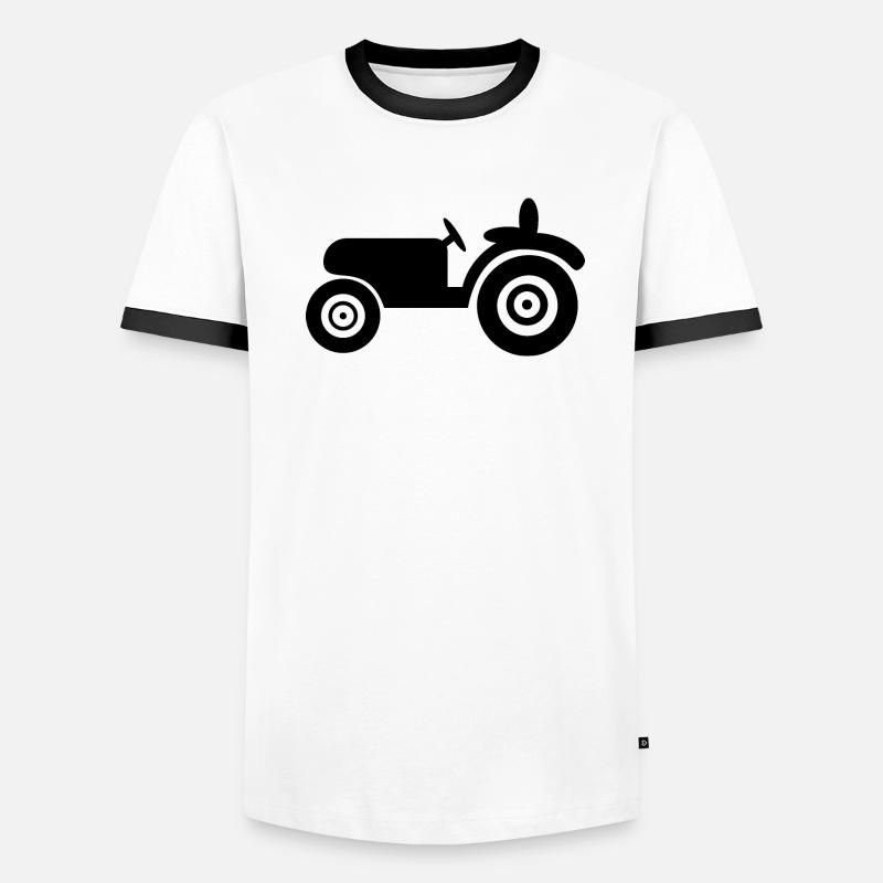Traktor - Oldtimer Männer Kontrast-T-Shirt