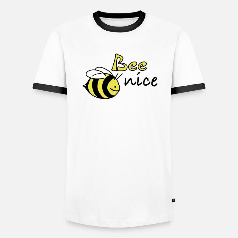 bee nice Men's Ringer Shirt