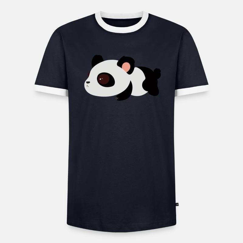 Panda mignon T-shirt contrasté Homme
