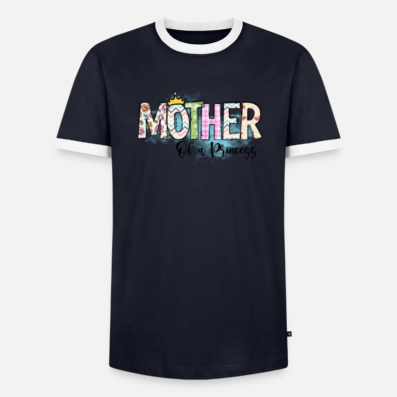 Mère d’une princesse T-shirt contrasté Homme