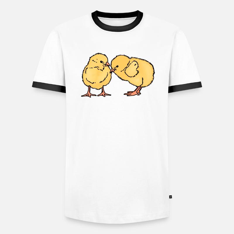 Two cute chicks Men's Ringer Shirt