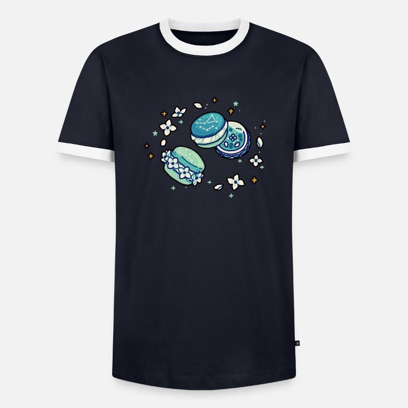 Frische Macarons Männer Kontrast-T-Shirt