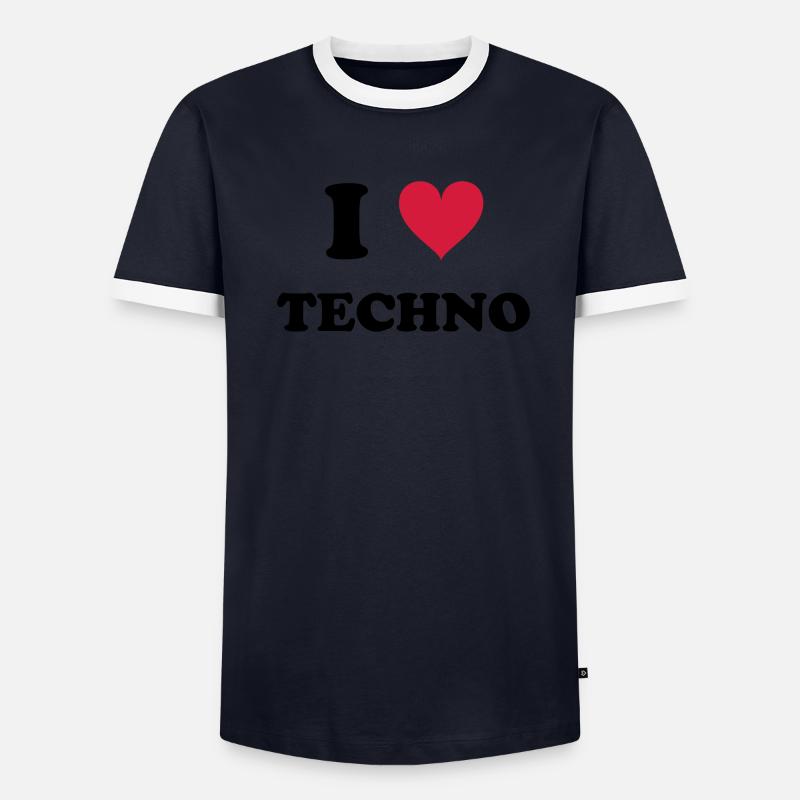 J'AIME TECHNO T-shirt contrasté Homme